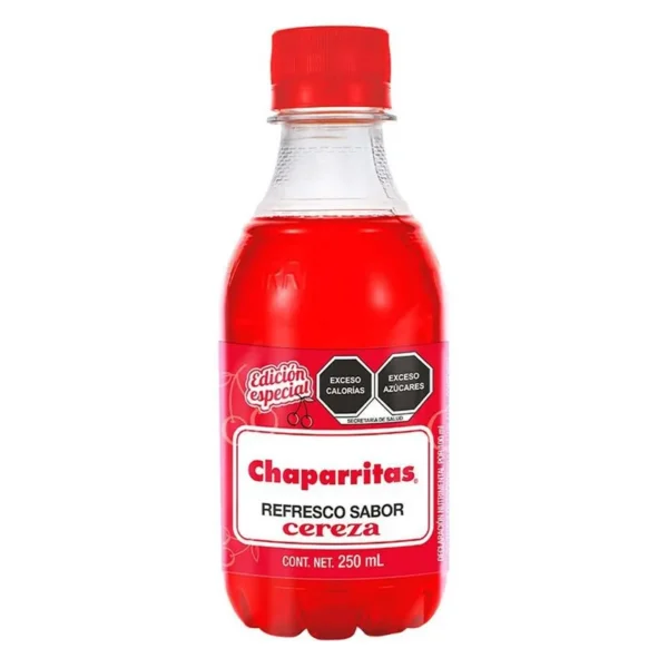 Chaparrita Cherry Soft Drink 250ml (Refresco Chaparrita Cereza 250ml)