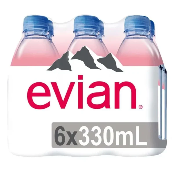6 Pack Evian Natural Water of 330ml (6 Pack Evian Agua Natural de 330ml)