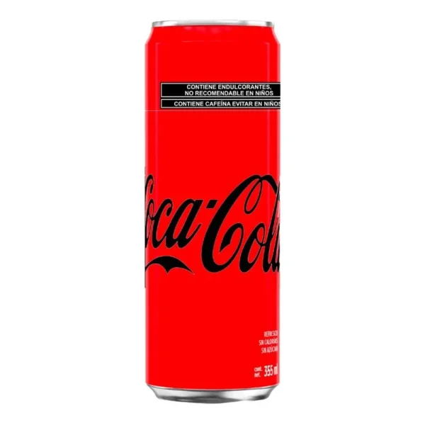 Coca-Cola Sugar Free Soft Drink 6 Cans of 355ml each (Refresco Coca-Cola Sin Azúcar 6 Latas de 355ml c/u)