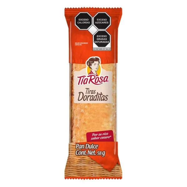 Tia Rosa Bread Golden Strips 58g (Pan Tia Rosa Tiras Doraditas 58g)